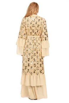 Abaya Kimono Seal Kaftan Dubai Islam Moslem Hijab Kleit Abayas Kauhtana Marocain Katar, Omaan, Türgi Riided Naistele Rüü Femme