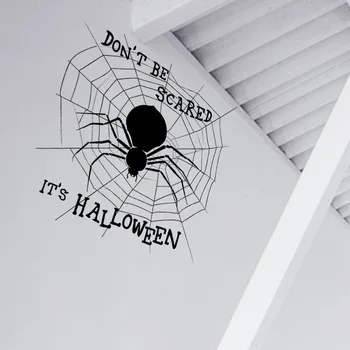 Uus Õudne Spider Web Nurgas Halloween Hirmutav Vinüül Decal Kleebis Auto Akna Seina Art Kleebised