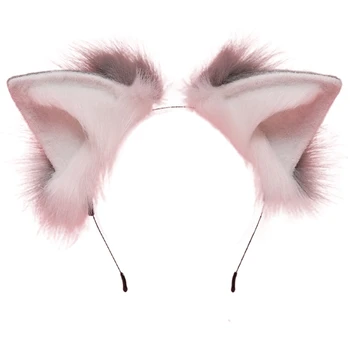 066F Lolita Palus Juuksed Hoop Kassi Kõrvad Peakatet Karvased Hairband Armas Headpiece Anime Kitty Cosplay Kostüüm Tarvikud