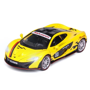 1:32 UUT Hot Müük McLaren P1 GTR Diecasts & Mänguasi Sõidukid, Auto Mudel, Mille Heli, Valgus ja Tõmba Tagasi Auto Suure Võidusõidu simulatsiooni Mänguasja Auto