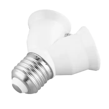 1 tk Uute tulijate LED -, halogeen-E27 2 E27 Y Kuju Valguse Lamp Splitter Adapter Converter Kuum Maailmas