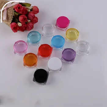 100tk 3g/5g Proovi Selge Koor Jar Mini Kosmeetika Pudelid Konteinerid Pot Küünte Kunsti Väike Selge, Saab Tina Jaoks Palsam hulgimüük