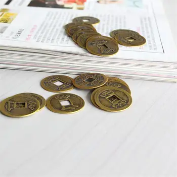10tk/palju 23mm Hiina Feng Shui Õnnelik Ching/Vana-Münte Kehtestatud Haridus-Kümme Keisrid Antiik Fortune Raha Juhuslik Muster