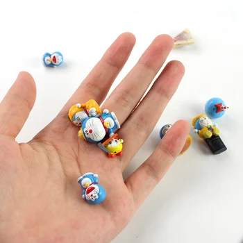 10tk/palju Anime Doraemon Joonis Mänguasi Armas Doraemon Laterna Uisutamine Lauatennis Mini Mudel Nukk Lastele
