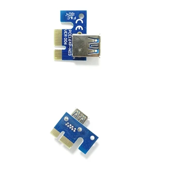 10TK PCI 1X PCI-E X1 Ärkaja 180 Kraadi Ärkaja Kaardi Adapter USB jaoks Ärkaja 006 006C 007S 008S BTC Kaevandamine