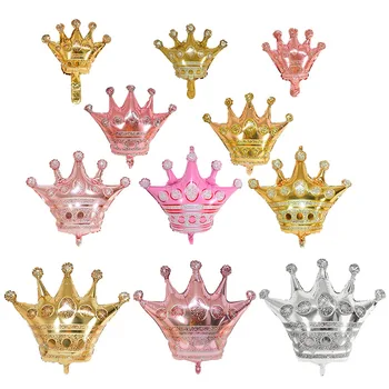 1tk suur Mini Printsess Crown Õhupalli kuld, roosa kuld sinine roosa Baby Shower, Pulmi, Sünnipäeva Asjade Lapsed Kingitused Õhupallide