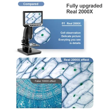 2000X USB Digital Microscope Elektroonilise Mikroskoobi Kaamera Endoscope 8 LED Luup Reguleeritav Suurendus Koos Seista TK