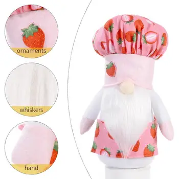 2021 Maasika Koka Müts Näota Nukk Kawaii Gnome Kodu Ornament Sisekujunduses Valentine emadepäeva Kingitus Tuba Kodu Kaunistamiseks