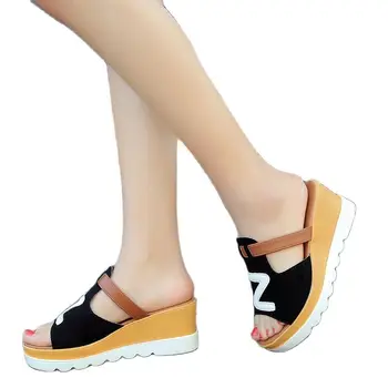 2021 Suvel Naiste Kiilu Sandaalid Avatud Varba Sandaalid Vintage Anti-slip Nahast Vabaaja Naiste Platvorm Retro Suss Korter Kingad Naine