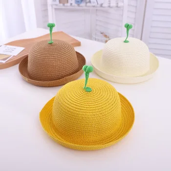 2021 Uus Suve Müts Lastele Beach Mütsid Päike Õled Rand Tarvikud Chapeu Panama Beebi Gorro Sol Poiss Tüdrukud Kaitse Näokaitse Kork