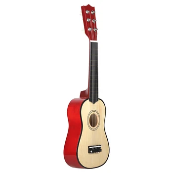 21 tolline Kaasaskantav Mini Kitarr Akustiline 6 Stringid Ukulele Muusikariistad Lastele Lapsed Algajatele Haridus-Õppe Mänguasi