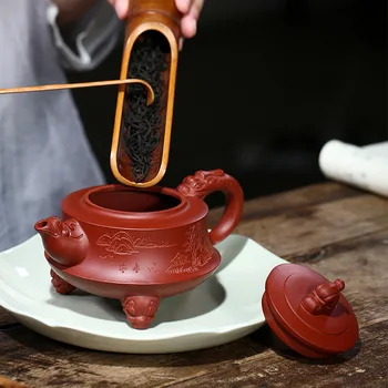 270ml Yixing Lilla Savi Teekann Traditsioonilise Käsitöö Lohe Kuju Tee Pot Ilu Veekeetja Hiina Zisha Teaware teetseremoonia Kingitused