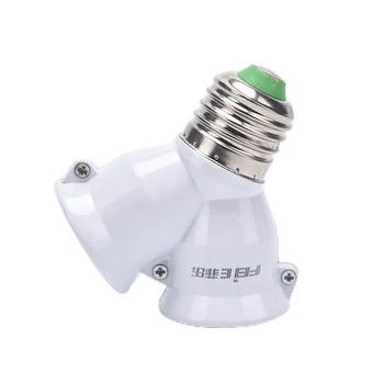 2tk E27 Lamp Omanik Converter Splitter 2 E27 LED -, Halogeen-Y Kujuga Valguse Lamp Adapter Converter
