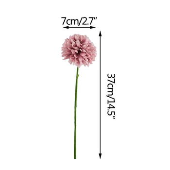 3/5tk/kimp Palli Chrysanthemum tehislilled Reaalne Touch Home Decor Simulatsiooni Võltsitud Lilled Pulm Pool Decor Tarvikud