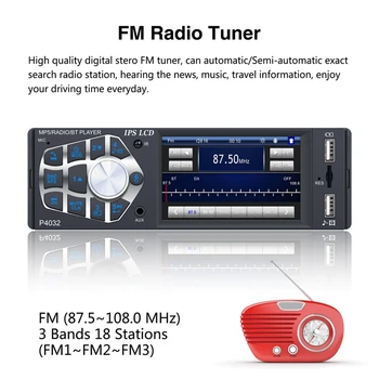 3.8 Tolline Bluetooth Autoradio Auto Audio MP5 Mängija autoraadio FM-1 Din Raadio Mängija, Ratta Kontrolli