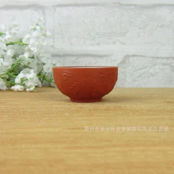 3 TK/käsi käsitöö keraamika lohe lilla liiva cup 40 ml lilla liiva cup Hiina kung fu tee tassi Hiina portselan kingitused