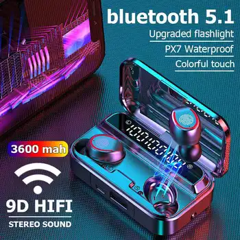 3600mAh TWS bluetooth V5.1 9D Juhtmeta Kõrvaklapid Stereo Müra Tühistamises Sport Veekindlad Kõrvaklapid, Mini Tõsi Earbuds Kõrvaklapid
