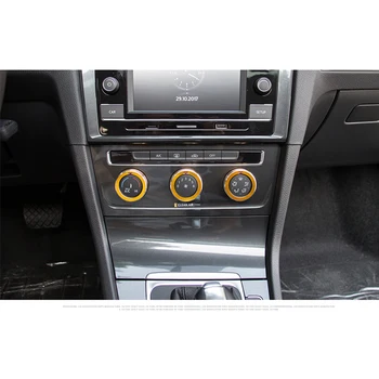 3tk Kuld Anodeeritud Alumiinium AC kliimaautomaatik Rõngas, Kinnitatav Kate VW MK7 Golf GTI