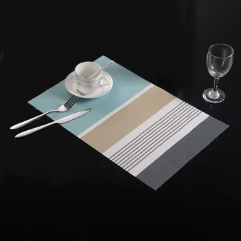 45x30cm PVC Kiire Kuiv Kauss Roog Pad Placemat Köök tabel Heat Isoleeritud Dinning Tabel Matt Veekindel Blokeerumisvastased Placemats