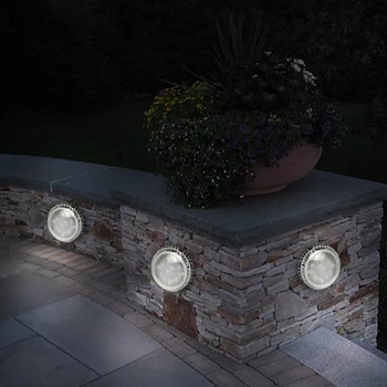 4tk LED Päikese Jõul Tuli Väljas Õue Art Garden Plastikust Muru Panused Lamp maanduspistik Lambid Veekindel seinavalgusti