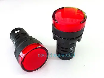 5tk 24V 16mm Punane LED toiteindikaator foor