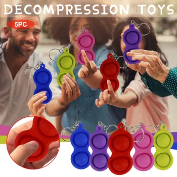 5tk Lapsed Täiskasvanud lihtne dimple fidget mänguasi Laos Loova Mänguasja Dimple Mänguasi Rõhk Leevendavat Juhatuse vastutav Töötleja Haridus-Mänguasi