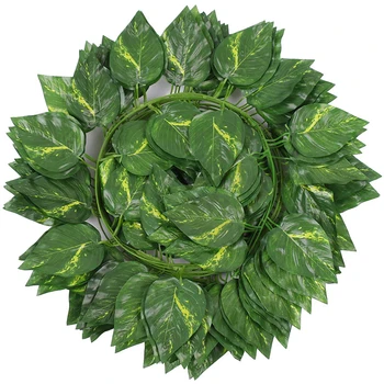 5tk Rohelised Lehed Dekoratiivsed Kunstlik Pugeja Lill Viinapuu Luuderohi Viinamarja Simulatsiooni Ronida Taim