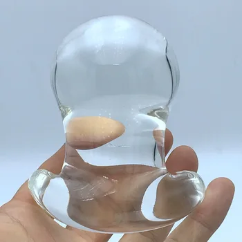 60mm Suur Kristall Klaas Anal Mänguasi Anal Pallid Dilataatorid Butt Plug Klaasist Dildo Vagiina Plug Anus Expander Klaas Sugu Mänguasjad Paarid