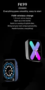 Algne IWO FK78 Smart Watch 2021 Mehed Naised 44MM 1.75 Tolline Bluetooth Kõne Südame Löögisageduse Monitor FK88 Uuendada Smartwatch PK IWO W56