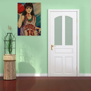 Anime klassikaline multikas manga plakat korvpalli filmi stiilis dekoratiivne maali kodu kaunistamiseks seina kleebis 50*35cm