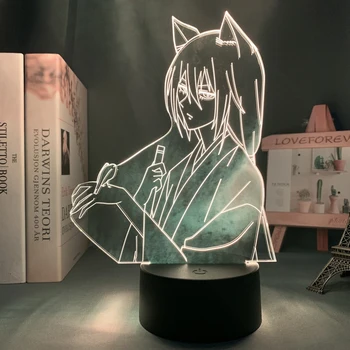 Anime valgusdioodi Näitaja Magamistuba Decor Öö Valguses Sünnipäeva Kingitus Ruum 3d, Lamp Manga