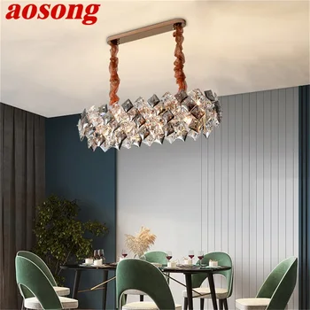 AOSONG Ripats Kerge Postmodernistlik Luxury Crystal Loominguline LED Lamp Võistluskalendri Kodu-Söögituba, elutuba