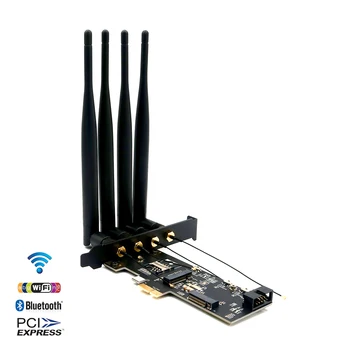 ARVUTI Wifi Adapter NGFF M. 2 Klahvi, B ja Sisestage et PCIe X1 Võrgu Kaart SIM-Kaardi Pesa 5dBi WiFi Antenn 3G/4G WiFi Moodul Kaart