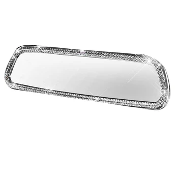 Auto Diamond Interjöör Rearview Mirror Frame Kive Kleebised Katmiseks mõeldud Mercedes-Benz C-Klassi C300 GLC W205-2019