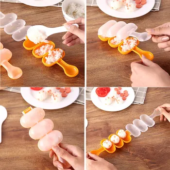 Baby Rice Ball Hallituse Shakers Toidu Kaunistamiseks Lapsed Lõunasöögi DIY Sushi Tegija Hallituse Köök Tööriistad THJ99