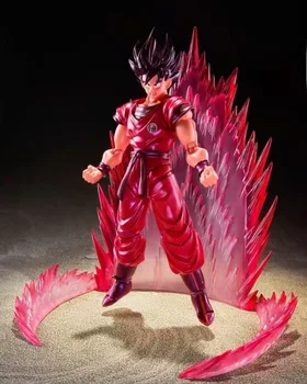 BANDAI Originaal S. h.figuarts Son Goku Kaiouken Mõju Energia Aura Dragon Ball 15Cm PVC Anime Tegevus Joonis Kogumise Mudeli Mänguasjad