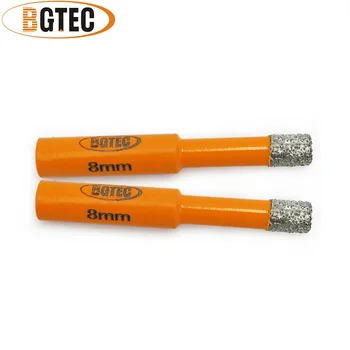 BGTEC 5tk 8mm Dia Kuiv Vaccum Brazed Diamond drill bits puurimine bits Ring varre Müüritise drill core bitti