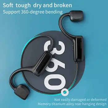 Bluetooth-5.0 G1 Juhtmeta Kõrvaklapid Luu Juhtivus Kõrvaklapid Sweatproof Väljas Sport Mikrofoniga Peakomplekti-Vabad Peakomplekt