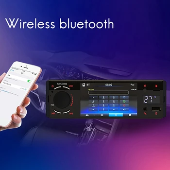 Bluetooth Car Radio 1 Din Peegel Link 4 tolline Vajutage Ekraani MP5 Video Mängija, USB-TF-Vabad A2DP Stereo Süsteemi juhtseade