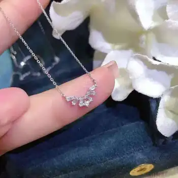 Disainer originaal uus teemant-täis geomeetriline kett kaelakee ripats luksus peen ja elegantne daamid ehted