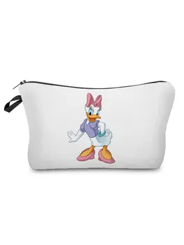 Disney Donald Duck Trükitud Kosmeetika Kott Kõrge Kvaliteedi Kollane Meik Kott Moe Eco Korduvkasutatavad Ladustamise Kott Peace Child Mündi Rahakott