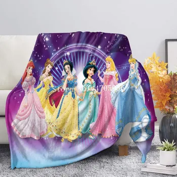 Disney Ilus Merineitsi Printsess Viska Tekk Cartoon Lapp Fliis Bedspread Lapsed Poisid Tüdrukud Bedspread Diivanil Tekk Kate