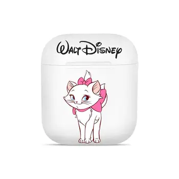 Disney uus armas Maarja kass Juhtudel Apple Airpods 1/2 Kaitsva Juhtmeta Bluetooth-Kõrvaklapp Kaas juhul