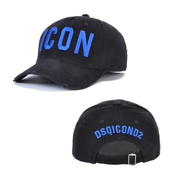 DSQICOND2 Brändi DSQ2 tähed Casquette Kübarad, Tikandid Isa Hip-Hop Baseball Cap DSQ Müts Must Snapback Müts Üpp Mehe Naine