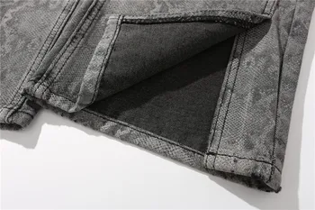 EukaaRu Serpentine Must Ülepaisutatud Teksad Naistele, Hip-Hop Streetwear Goth Riided Jeans Meeste Casual Meeste Kottis Denim Jeans Püksid