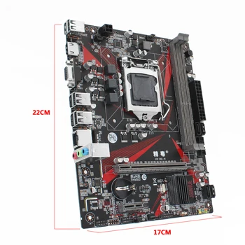 H61 lauaarvuti emaplaadi komplekt komplekt koos Intel G2130 LGA1155 protsessor, 8 GB(2*4GB) DDR3 RAM-mälu Mico-ATX pci-e 3.0