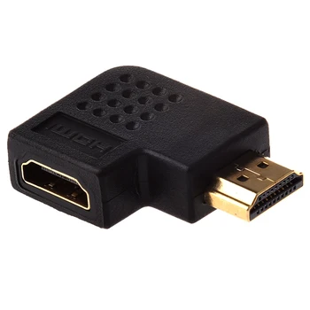 HDMI Male To HDMI Female Õige Nurga Port Adapter