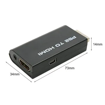 HDV-G300 PS2 HDMI 480i/480p/576i Audio-Video-Converter-Adapter 3,5 mm Audio Väljund Toetab Kõiki PS2 kuvarežiimi