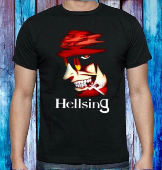 Hellsing anime multikas logo T-särk pikk tee