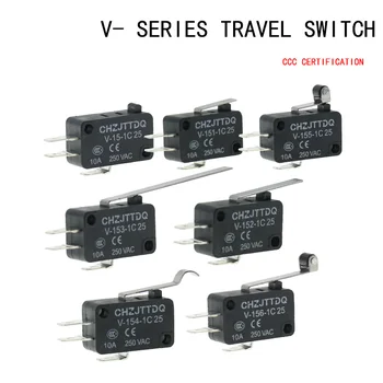 Hetkeline Micro Limit Switch CHZJTTDQ V-15.V-151.V-152.V-153.V-154.V-155.V-156.-1C 25 Travel lüliti piirlüliti silver kontakt
